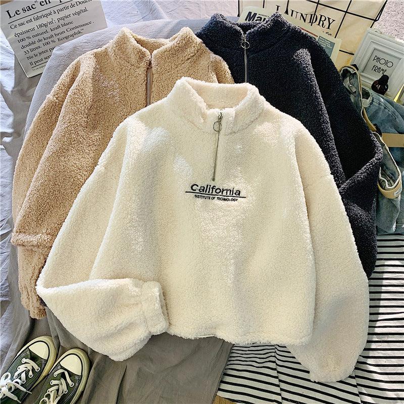 Cali Embroidered Lamb Coat - FASHION
