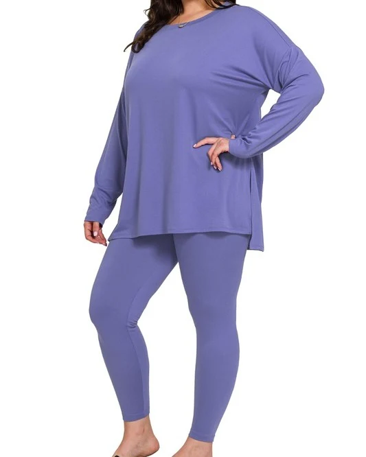 Marlin Round Neck Plus Set - FASHION
