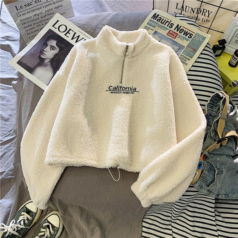 Cali Embroidered Lamb Coat - FASHION