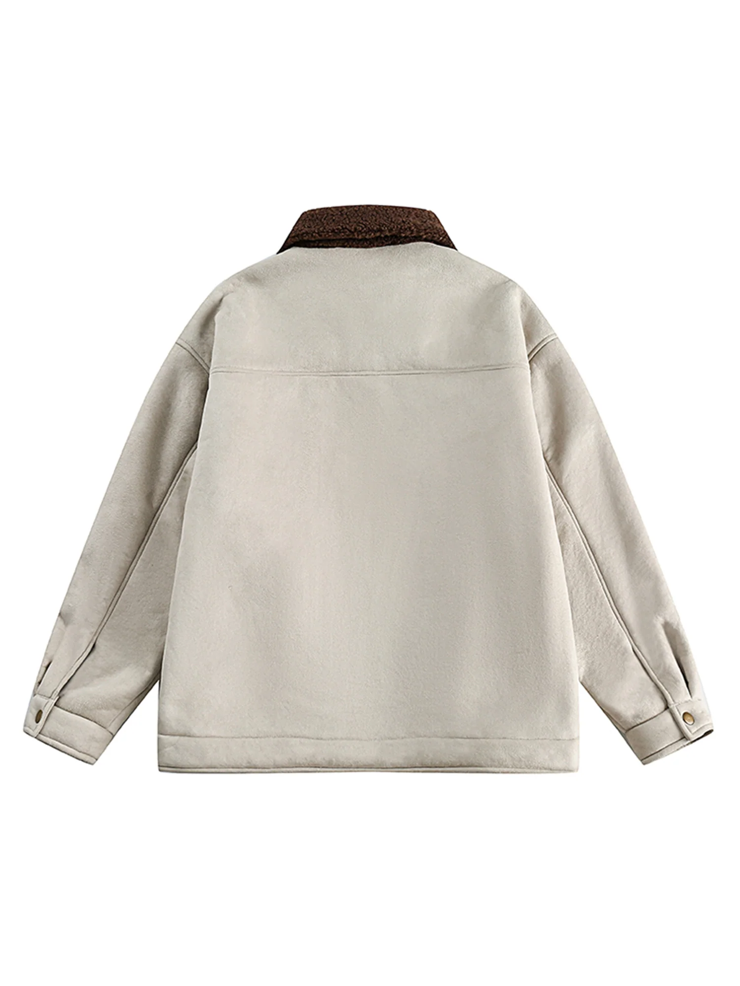 Graffiti Print Sherpa Jacket - FASHION