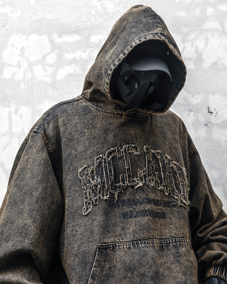 Vintage-Style Brown Hoodie - FASHION