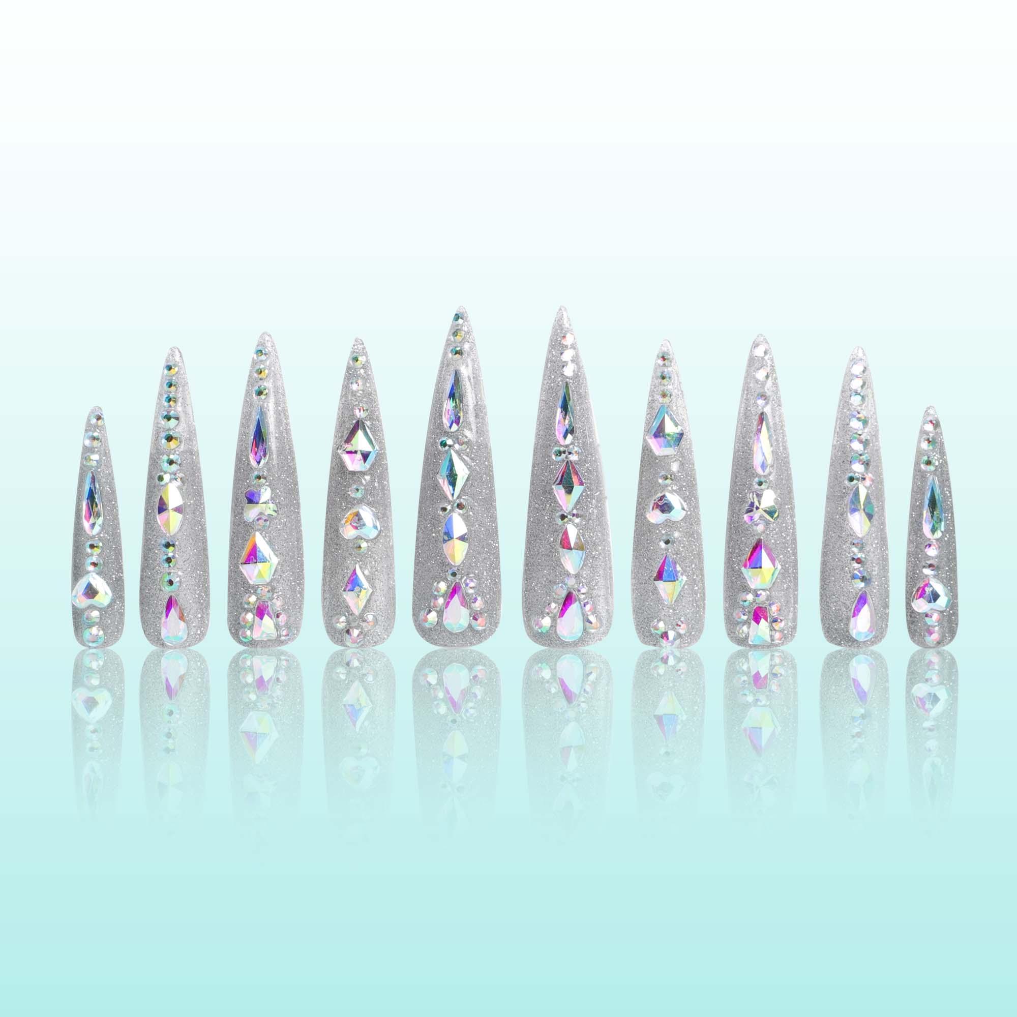 Nail Tips - Snow Queen - FASHION